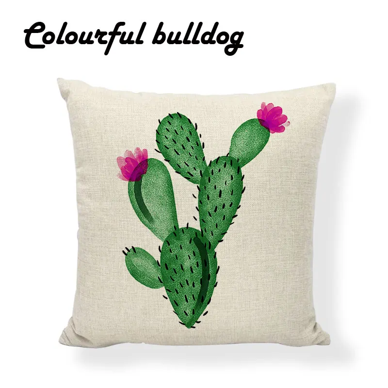 Известный бренд тропический пустынный завод Подушка с изображением кактуса