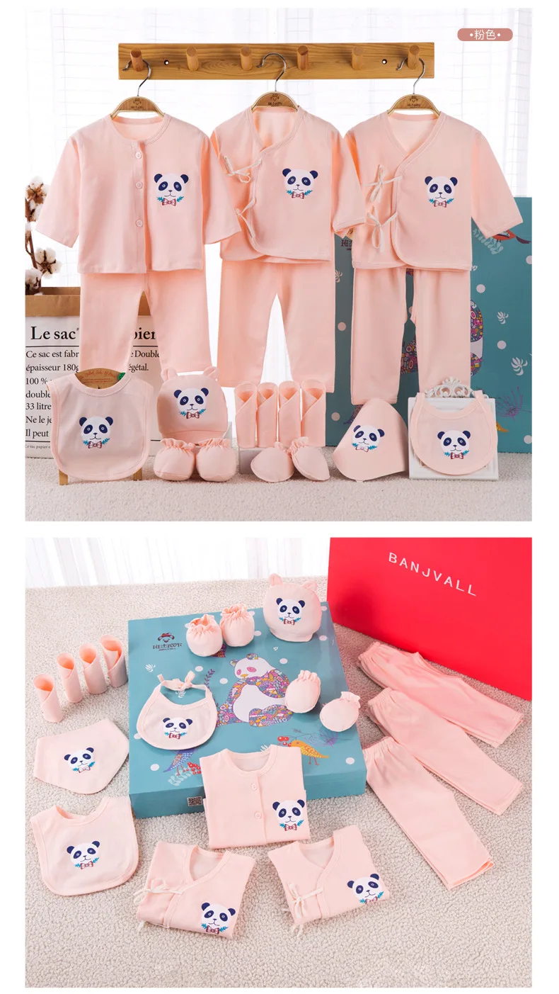 

2020 Newborn Baby Clothes Soft Cotton Toddler Baby Boy Girl Clothes Set Infant Clothing New Born Gift Sets Without Box