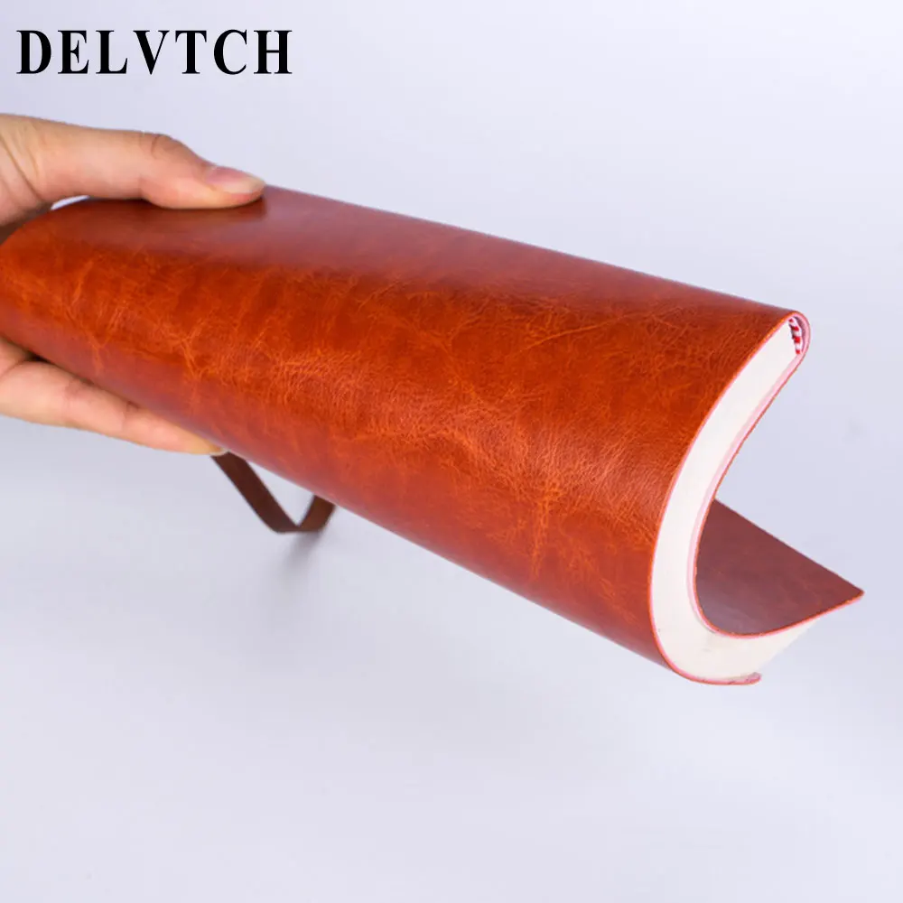 DELVTCH A5 из искусственной кожи 96 листов Тетрадь ежедневно еженедельно ежемесячно планировщик повестки дня день план Тетрадь s журнал канцелярские принадлежности