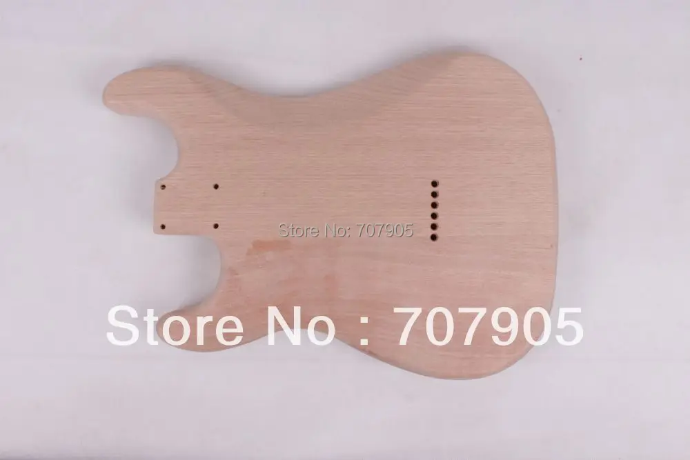 Корпус необработанной электрогитары из красного дерева индивидуальный SSH|unfinished