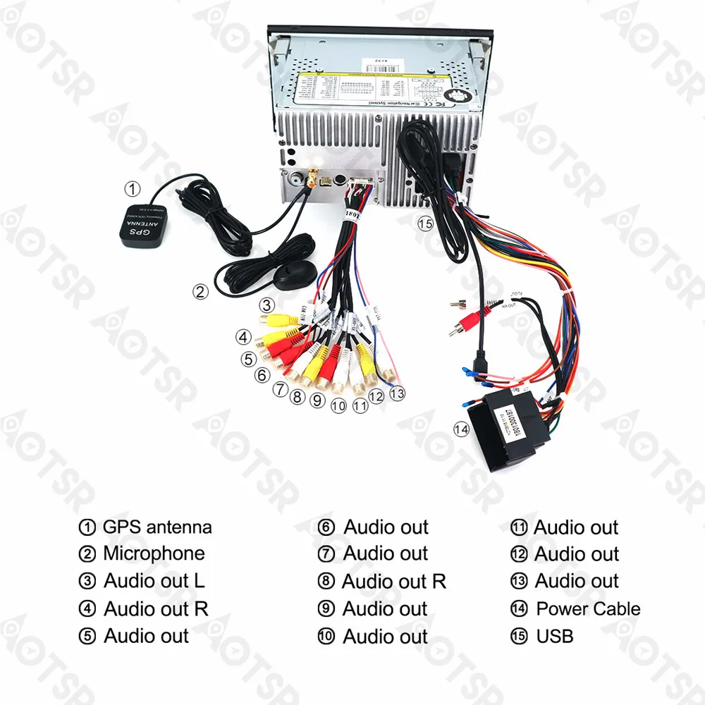 Автомобильный DVD-плеер Aotsr Android 8 0 с GPS-навигацией для FORD Focus 2005-2007 C-Max 2006-2010