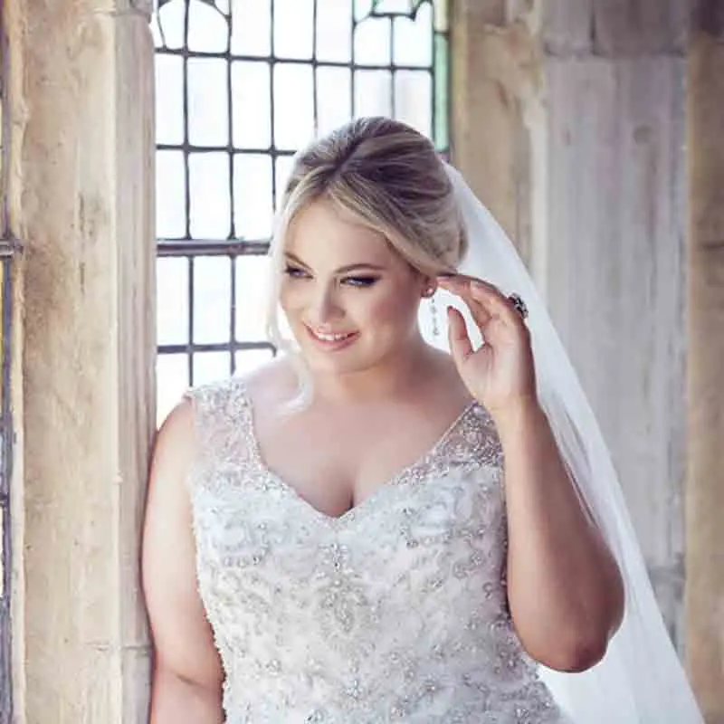 2016 Новый Дизайн Плюс Размер-Линии Свадебное Платье Свадебные Платья V-образным