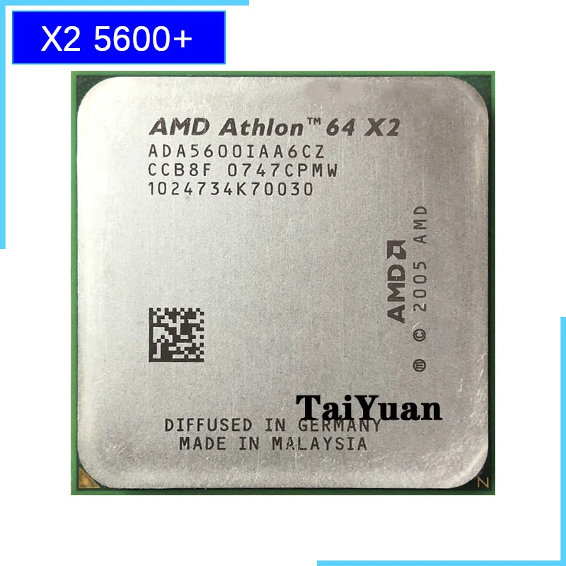 Двухъядерный процессор AMD Athlon 64X2 5600+ 2,8 ГГц ADA5600IAA6CZ с разъемом AM2