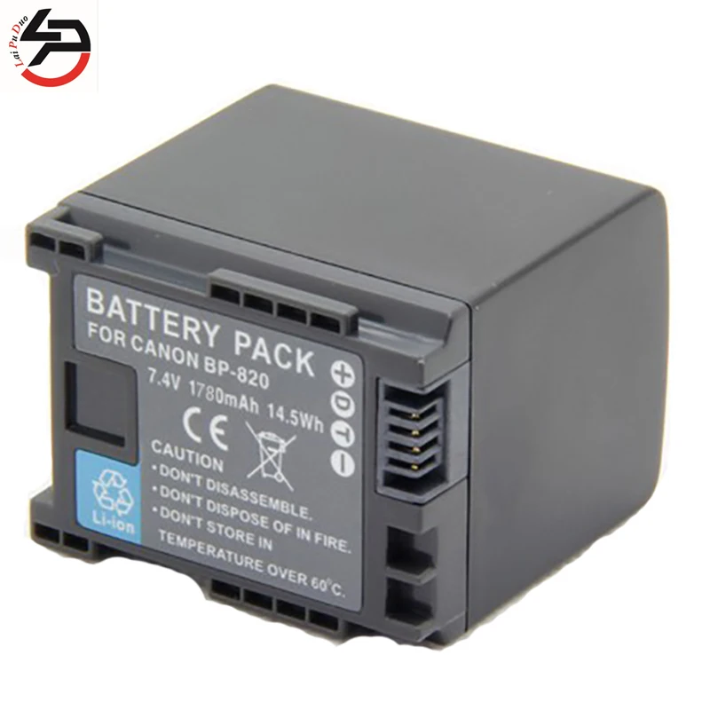Laipuduo 1780 мАч 100% новая сменная батарея для камеры Canon BP 820 XA35 XA30 HF S10 S11 S20 S21 S30 S100| |