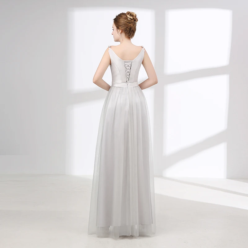 Белое платье подружки невесты Forevergracedress модель 2019 года ТРАПЕЦИЕВИДНОЕ без