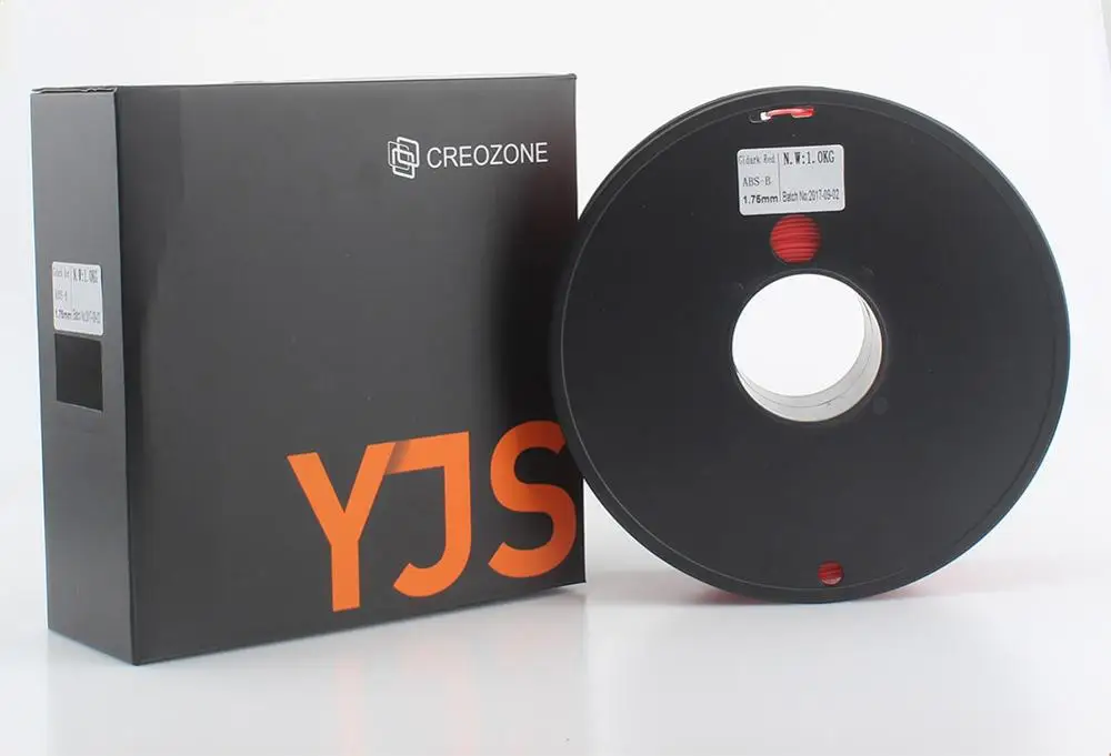 CREOZONE 3D нить светится в темноте серии пластиковое волокно abs для 3d принтера красного цвета 1,75 мм 1 кг катушка - Цвет: Светящийся красный