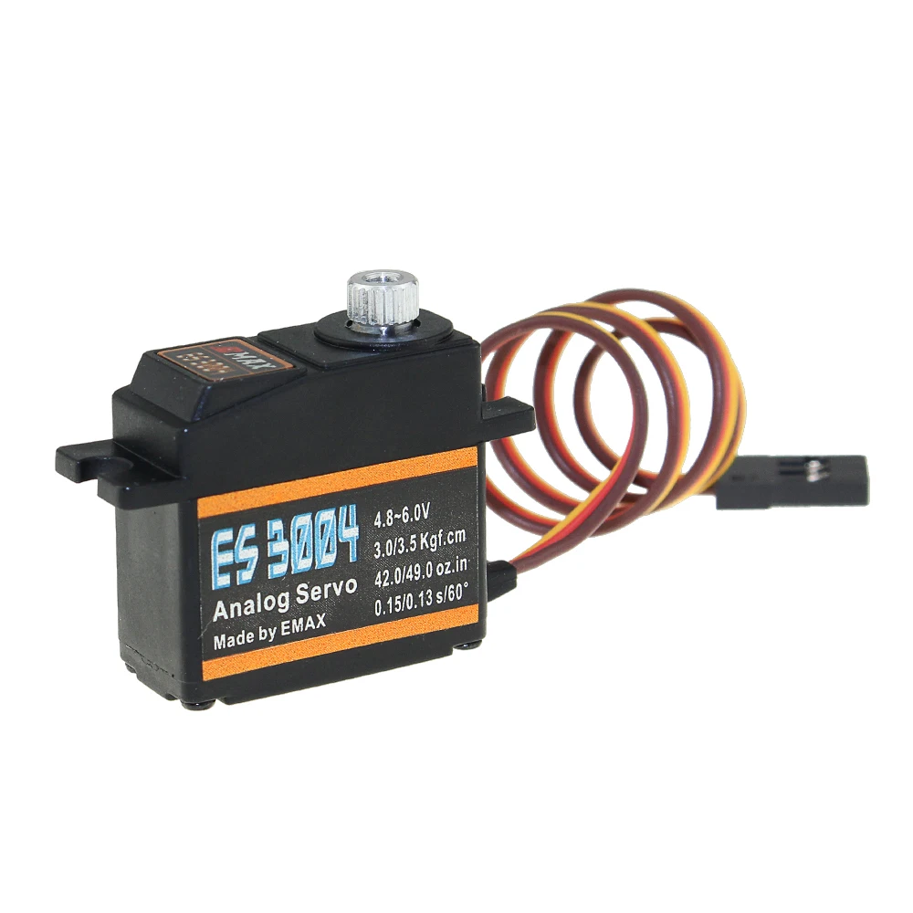 4 шт./лот EMAX ES3003 ES3004 ES3053 ES3054 17 г пластик/Металл Аналоговый/цифровой сервопривод для