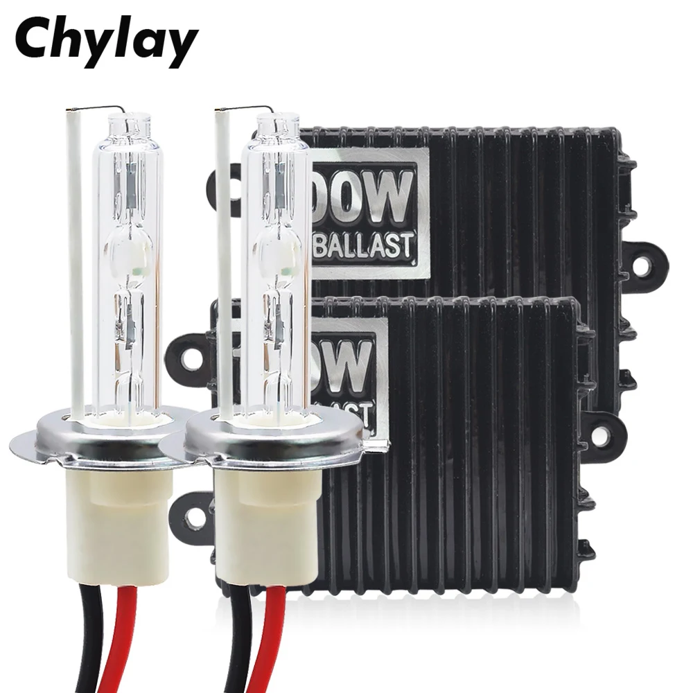 100 Вт H7 Xenon H1 H4 H3 H11 9005 HB3 9006 HB4 HID комплект для автомобильных фар 4300 К 5000 К 6000 К 8000 К Высокая мощность HID балласт ксеноновая лампа