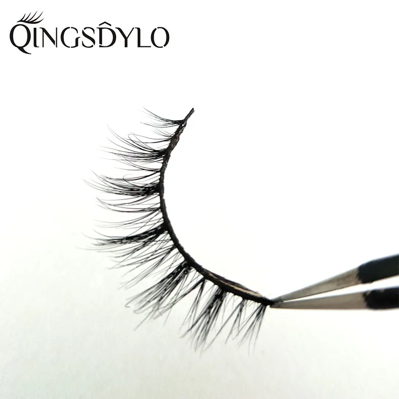 3D накладные ресницы натуральный вид ручной работы объем мягкие норковые