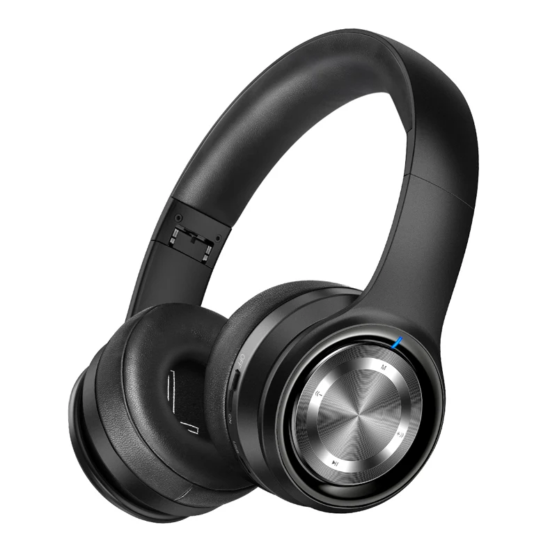 Black Bluetooth наушники над ухом Hi-Fi Беспроводные стереонаушники глубокий бас складной проводной/беспроводной/TF для сотовый телефон, ПК ТВ гарнитуры - Цвет: Black