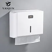 Yanjun настенный диспенсер для бумажных полотенец WC держатель для бумажных полотенец диспенсер для салфеток аксессуары для ванной комнаты YJ-8620 - Цвет: Белый