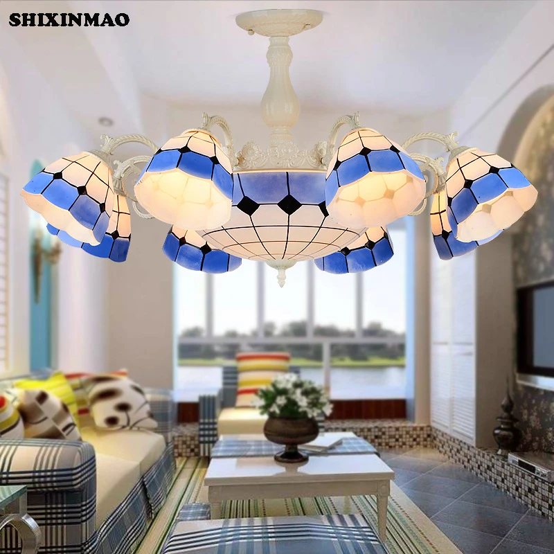 

Mediterranean style residential chandeliers Living room bedroom dining room study lamps Commercial lighting