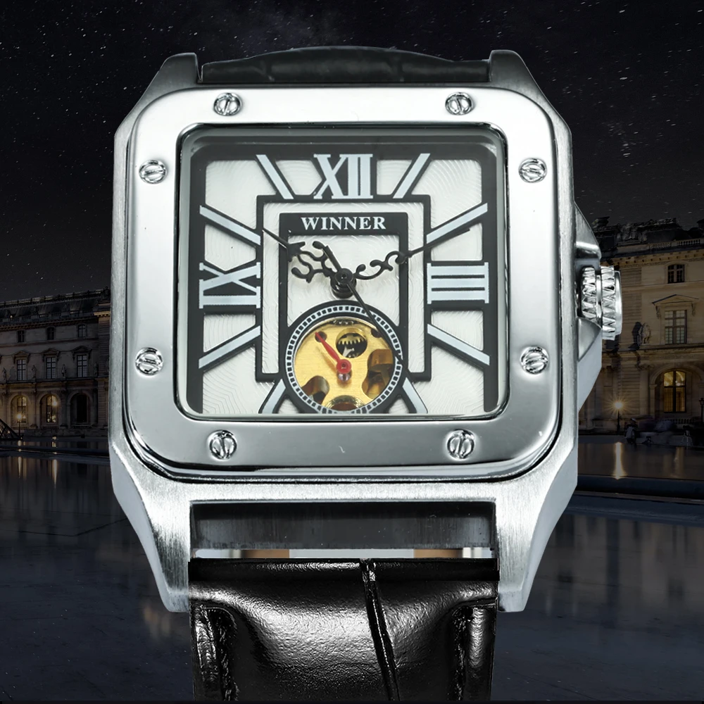 WINNER Спортивные Повседневные автоматические механические часы для мужчин