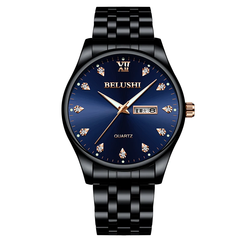 G-535BHGH Mens Watches Top Brand Luxury Casual Watch New Fashion Waterproof Business Quartz Watches For Mens Wristwatch Clock Full Steel - Цвет: G-535BHGH