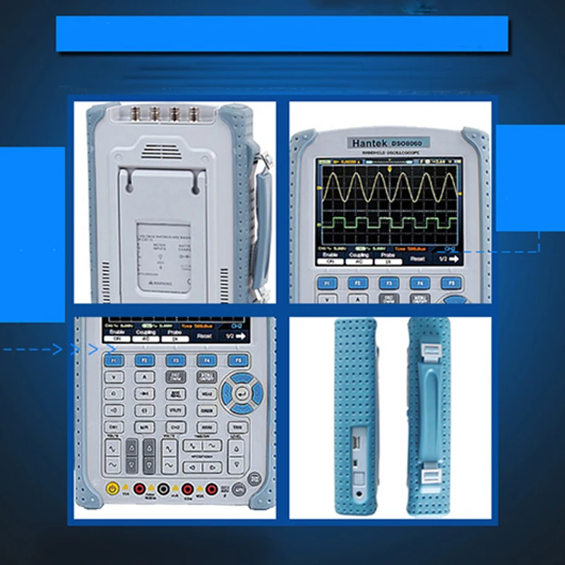 5 in 1 Digital Oscilloscope Handheld USB Signal Source Frequency Meter Spectrum Multimeter 60MHz 250MSa/s DSO8060 | Инструменты