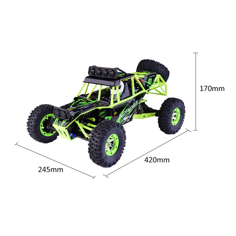 Оригинальные игрушки Wltoys 12428 скалолазание игрушки 1/12 Масштаб 2,4 г 4WD 50 км/ч высокая скорость Дистанционное управление автомобиль RC Внедорожник