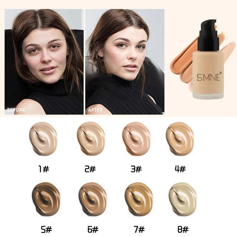 1 Pcs Foundation Face Concealer Moisturizing Waterproof Long Lasting Makeup for Women FM88 | Красота и здоровье