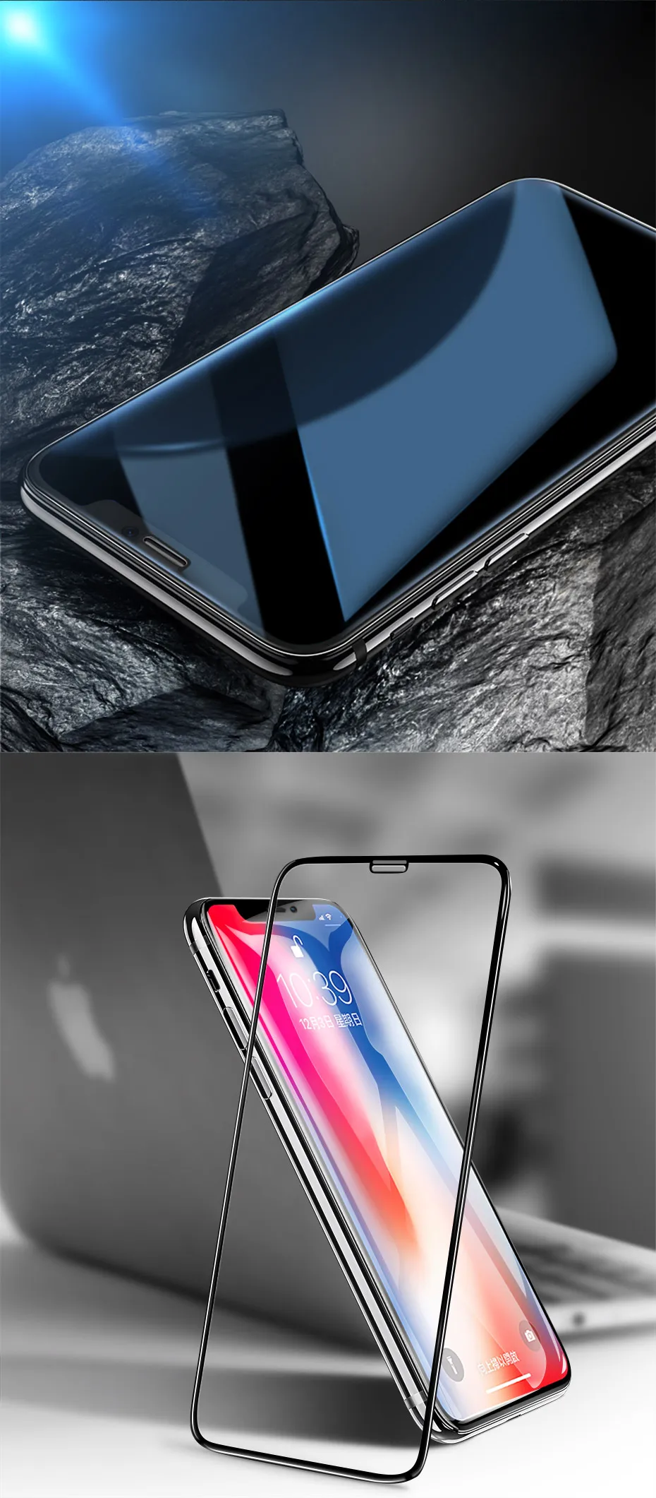 HOCO для iPhone X XS 3D полная закаленная Защитная стеклянная пленка для экрана Защитная крышка защита сенсорного экрана для iPhone XS Max XR