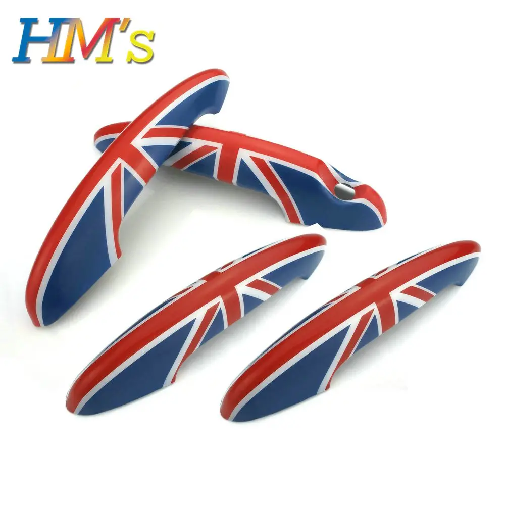 4PCS Red Jack Наклейки для MINI Countryman Clubman, дверные ручки, наклейки для MINI Cooper R55 R56 R57 R58 R59 R60 R61, аксессуары для стайлинга автомобилей - Название цвета: 4PCS Red Jack