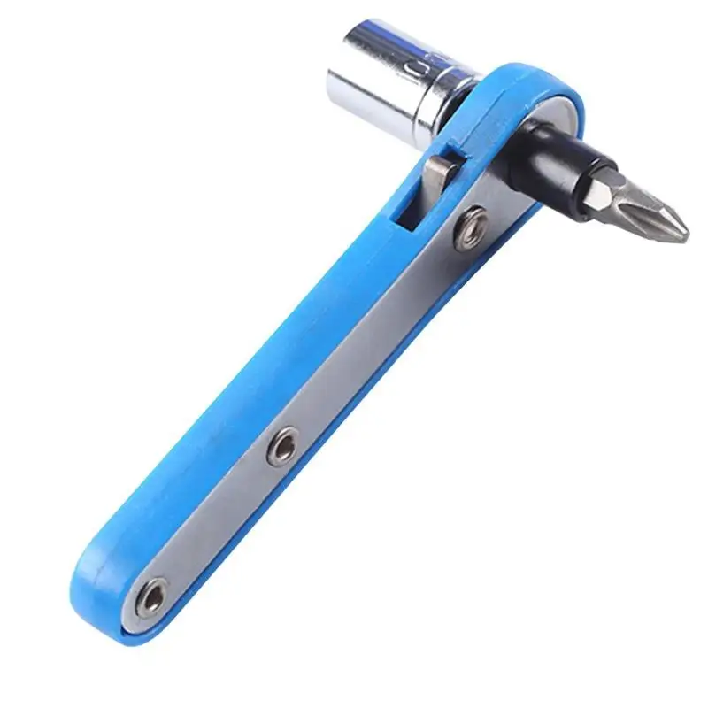 

Mini Simple Rapid Ratchet Wrench 1/4 Screwdriver Rod Quick Socket Wrench Sleeve Batch Head Spanner Hardware Tools