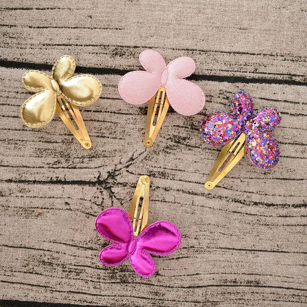 Детская заколка для волос с блестками и бабочкой|children hairpins|hair clip kidsbb |