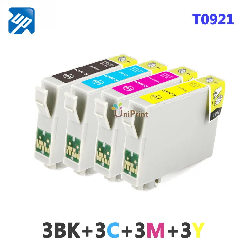 12 x совместимый картридж с чернилами для принтера EPSON T26 T27 TX106 TX109 TX117 TX119 C51 C91 CX4300