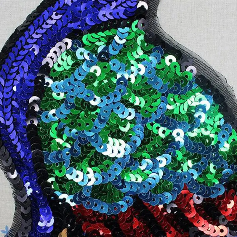 2 шт. большие нашивки с блестками и павлином|large applique patches|applique patchsequin peacock |