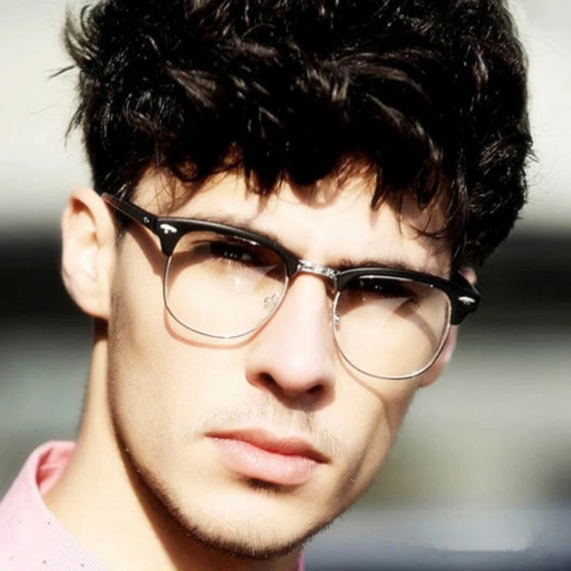 Брендовые дизайнерские модные Gafas прозрачные женские очки для коррекции зрения в оправе мужские полуоправы поддельные очки оправа винтажные очки