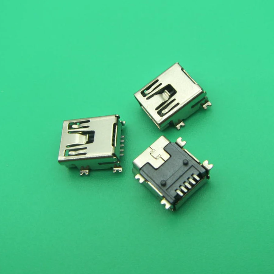50pcs for Mini USB Type B Female Port 5-Pin 180 Degree SMD SMT PCB Jack Socket | Компьютеры и офис