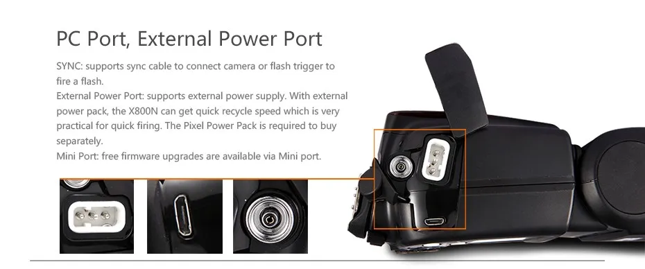 Pixel X800N Pro Flash speed lite для Nikon D7100 D5300 D3100 D700 D90 D750 ITTL HSS Высокоскоростная синхронизация Внешняя вспышка PK JY-680A