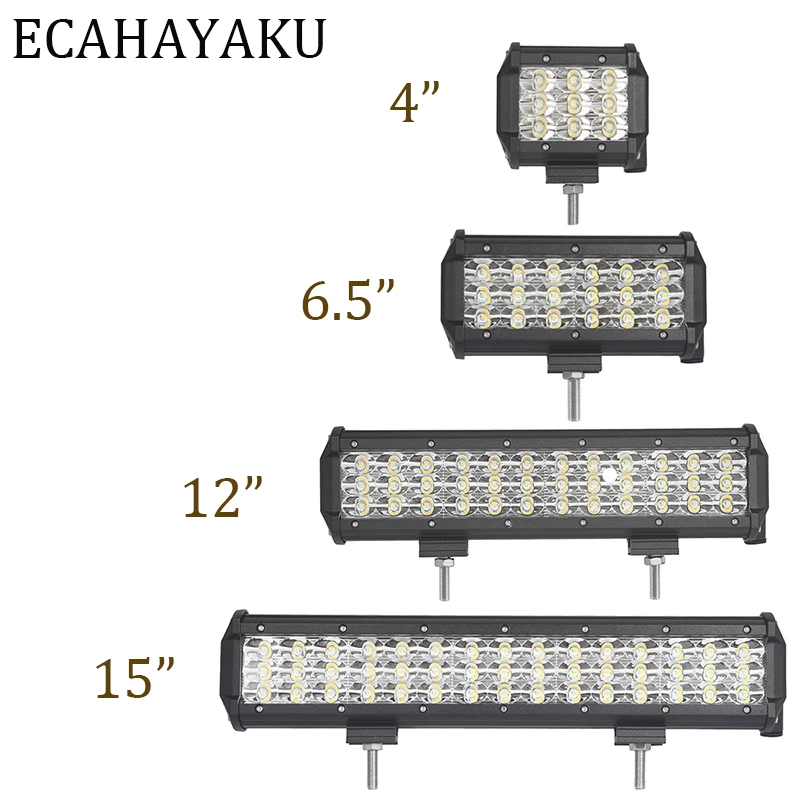 ECAHAYAKU 4 &quot27 Вт 12&quot 108 ВТ 15 &quot135 трехрядный светодиодный светильник точечный луч