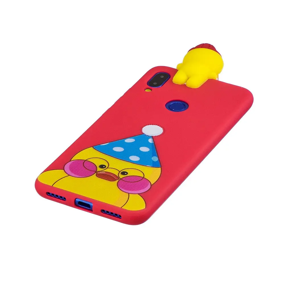 Силиконовый чехол для xiaomi redmi 7 Чехол redmi 7 Мягкий ТПУ 3D чехол Единорог Свинья медведь розовый милый для xiaomi redmi go