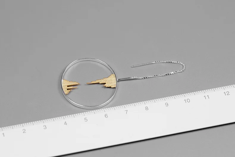 INATURE 925 пробы серебряные модные привлекательные дизайнерские круглые Висячие серьги для женщин вечерние ювелирные изделия подарок