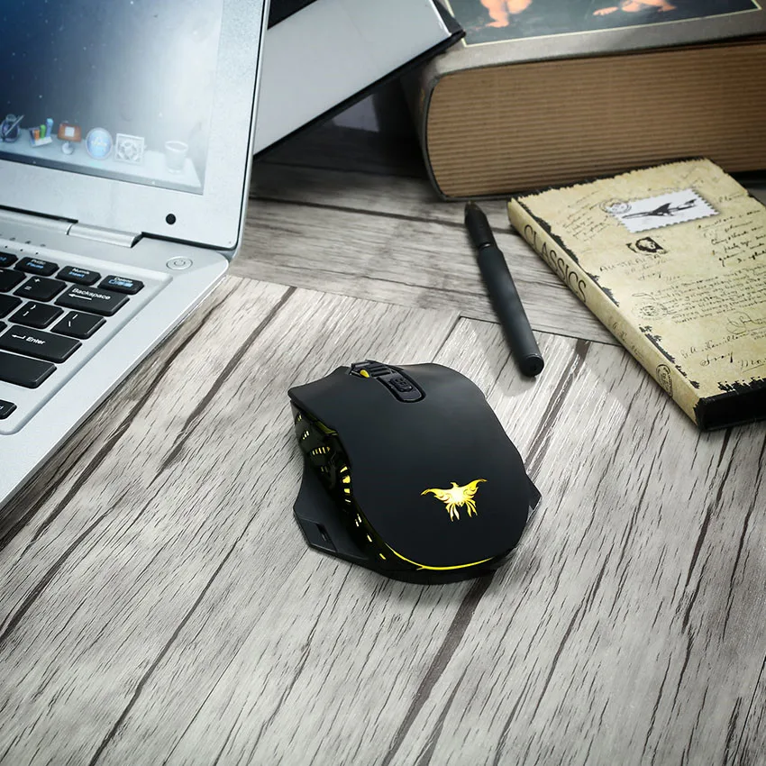 Беспроводная игровая мышь ONIKUMA 2 4 GHz Combaterwing W200 с перезаряжаемой 6 дышащей