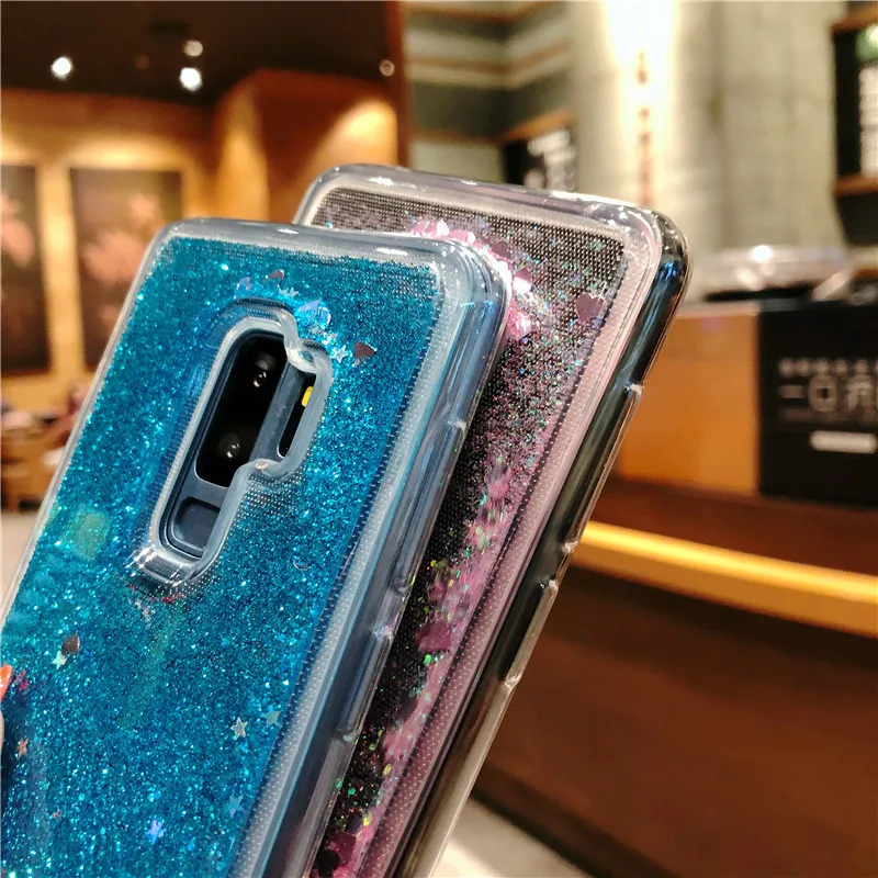 Liquid Glitter Case For Samsung Galaxy Note 9 8 5 4 S9 Plus S8 S7 Edge J2 J5 J7 Prime J3 2016 Quicksand Dynamic Cover |