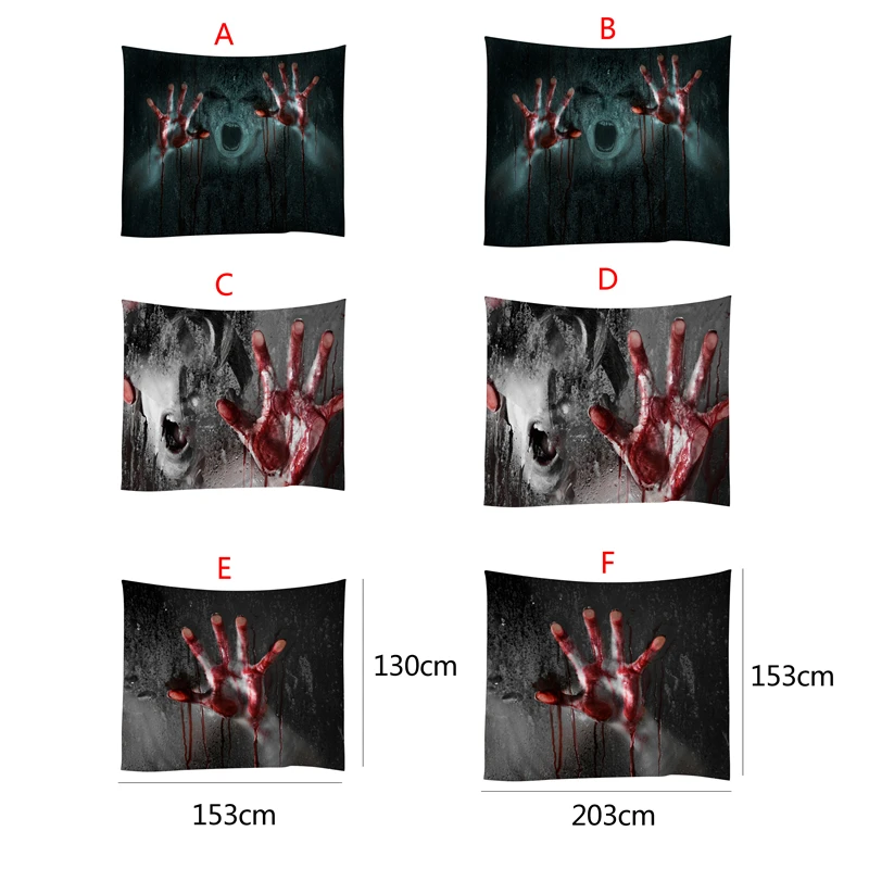 Искусственная ладонь Хэллоуин настенный гобелен ковер хэллоуивечерние