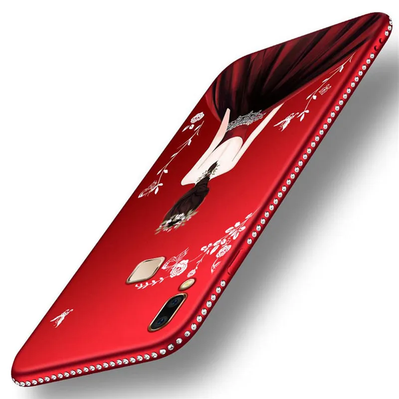 Чехол для VIVO V15 V9 X21i Y71 V7 Y73 V11 Y83 Y97 V11i X23 X20 Plus богиня девушка Бриллиантовая задняя