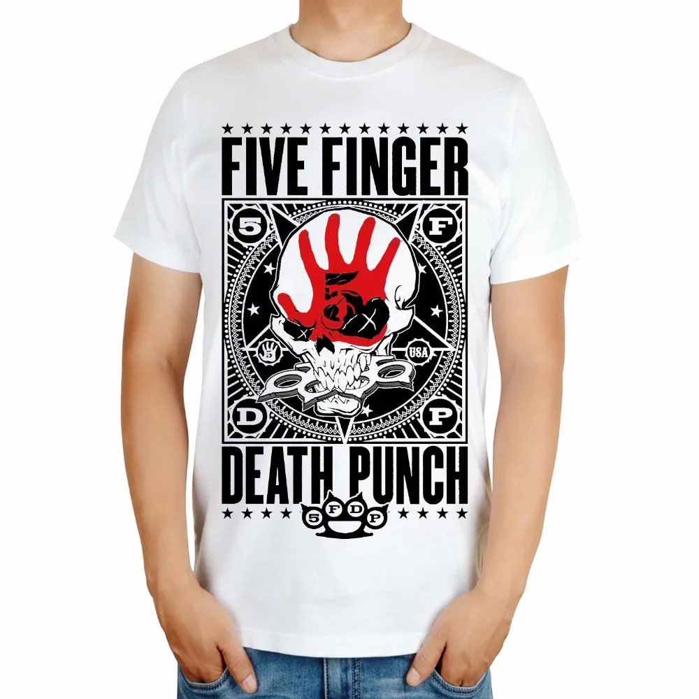 19 дизайнов уличная Harajuku Five Finger Death Punch ropa mujer рок рубашка 5FDP Hardrock тяжелый металл панк череп camisetas