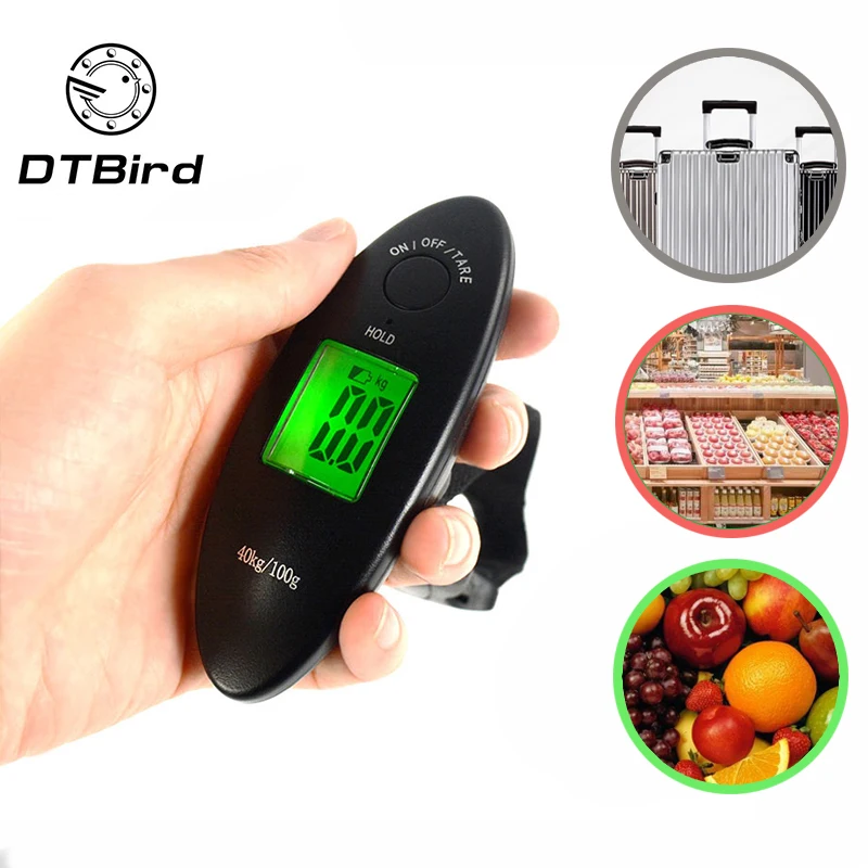 100 г/40 кг цифровые Весы Висячие весы для багажа ЖК дисплей портативный мини