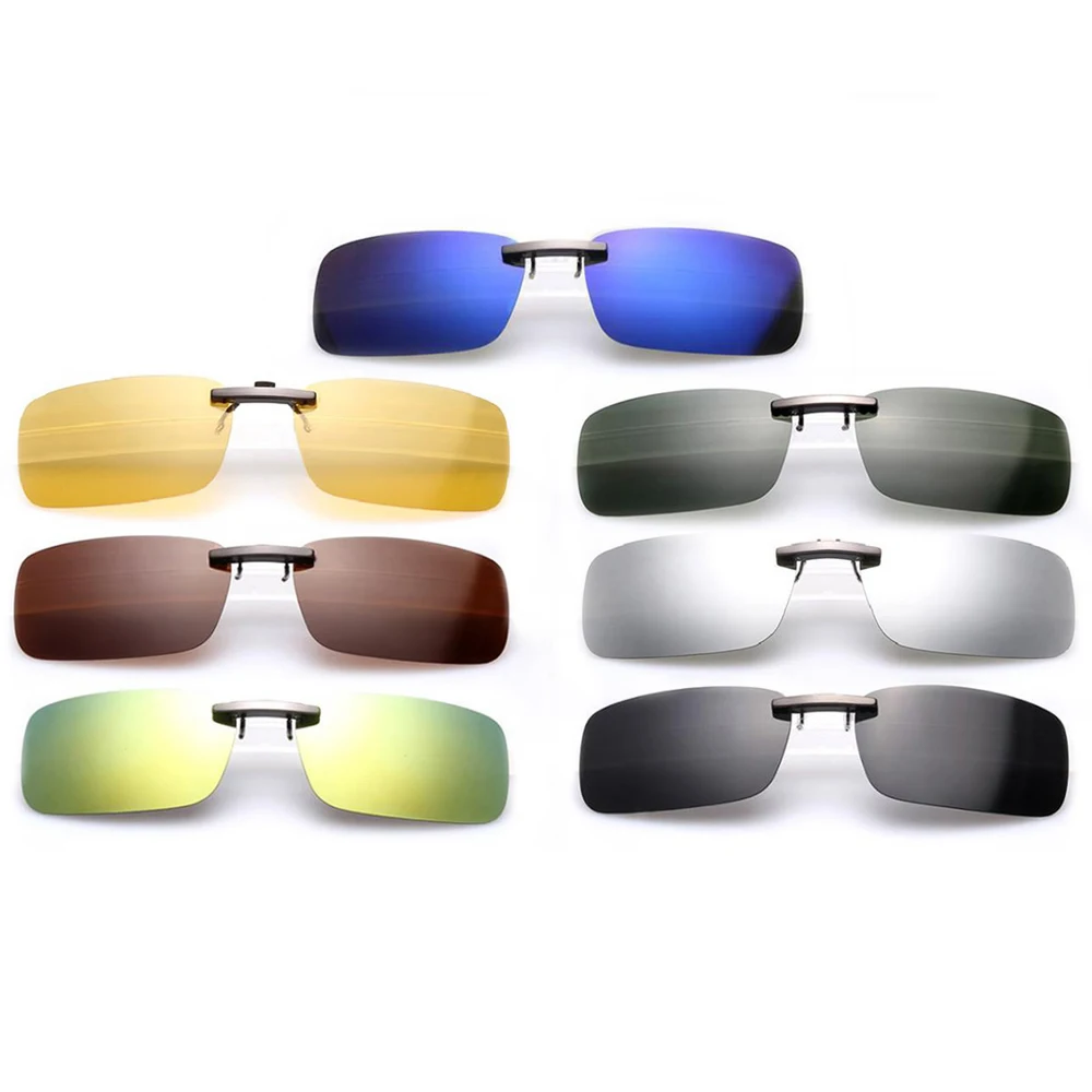 

Men's Women's Polarized Day Night Vision Clip On Lens Glasses Sunglasses Fashion