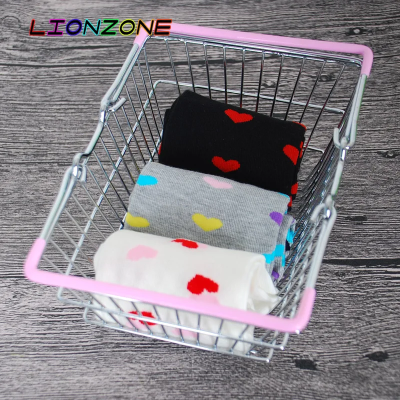 LIONZONE/6 пар/партия милые теплые женские носки с сердечком для леди мягкие удобные