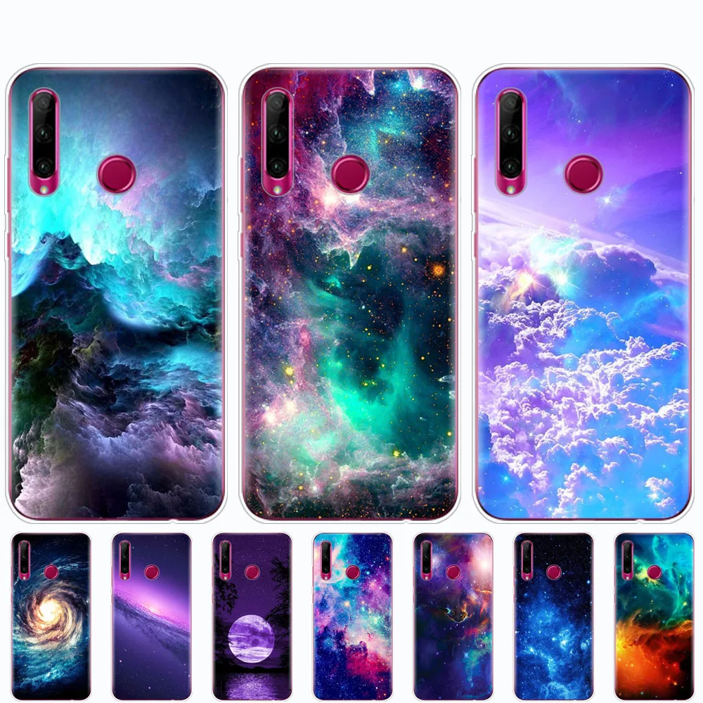 Чехол для Huawei Honor 8A PRO 8C 8X 10 i play задняя крышка huawei Y5 Y6 Y7 Y9 2019 pro Prime galaxy Вселенная небо