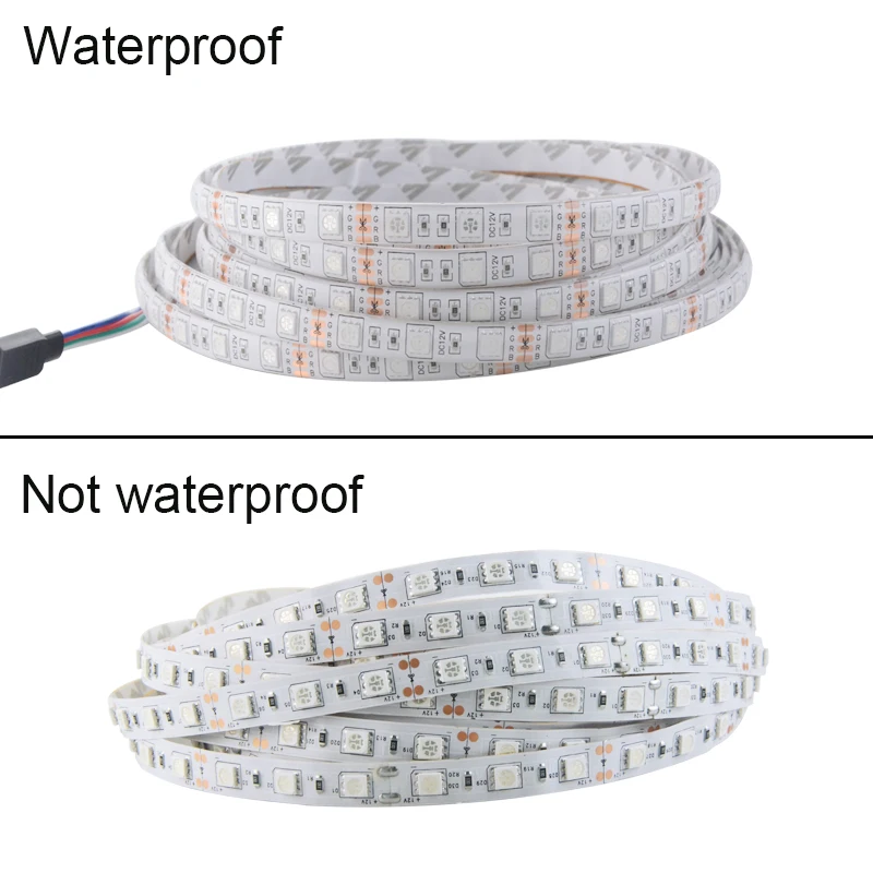 Гибкая светодиодная ленсветильник SMD 5050 5 м 300 светодиосветодиодный RGB 12 в пост.