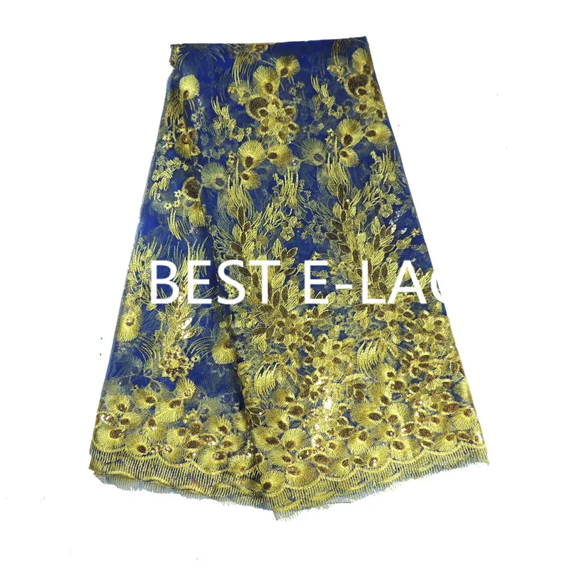 Африканский Кружево Ткань 2017 вышитые в нигерийском стиле S Свадебные Высокое
