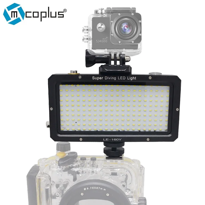 Mcoplus 160 шт. Водонепроницаемая подводная светодиодная видеосъемка 30 м 98ft для Sony Canon