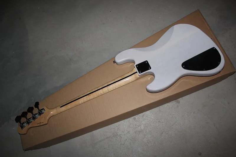 Оптовая продажа высокое качество Custom Shop Белый 4 Strings atelierz Настройка системы