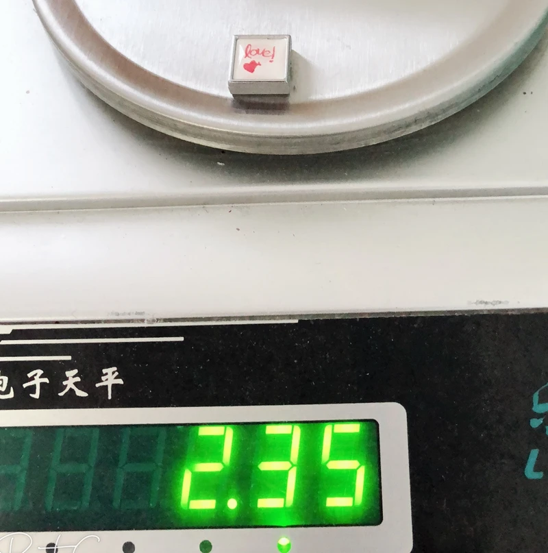 

10pcs, DIY accessory, LOVE Square Slide Charm Bead DIY 8MM Dog Cat Collar Wristband