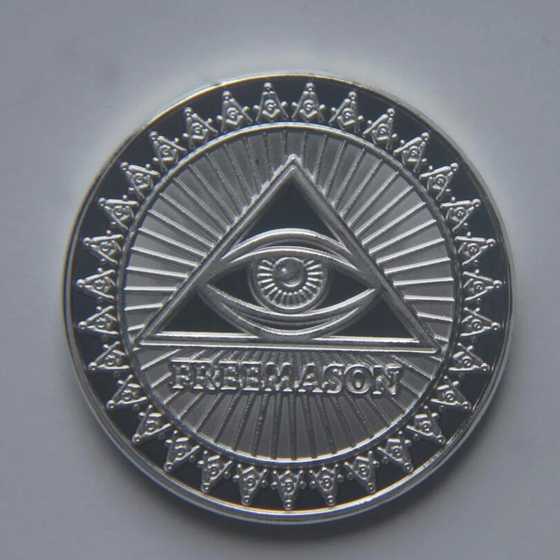 США Бесплатные и принимаются памятные монеты Masons бесплатно-mason серебряные и золотые сувенирные монеты