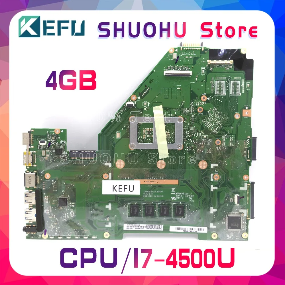 KEFU для ASUS X550LA X550LD X550LC Y581L A550L R510L Y583L I7 материнская плата для ноутбука протестированная работа оригинальная материнская плата