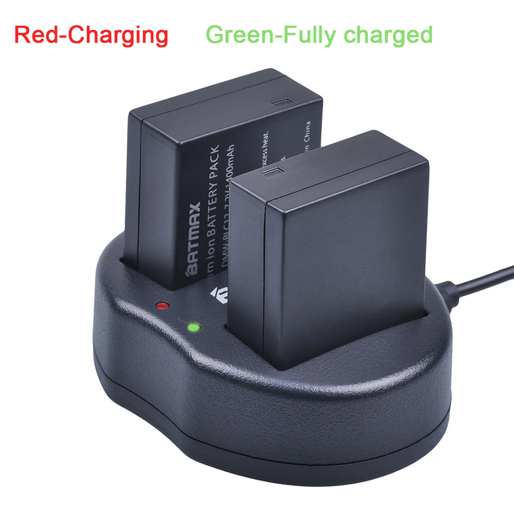 4 шт DMW-BLC12 BLC12E BLC12PP BLC12 батареи + двойное зарядное устройство USB для Panasonic Lumix FZ1000 FZ200
